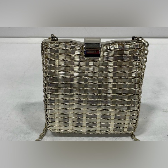 RODO Bonwitt Teller vintage metal clutch with metal strap